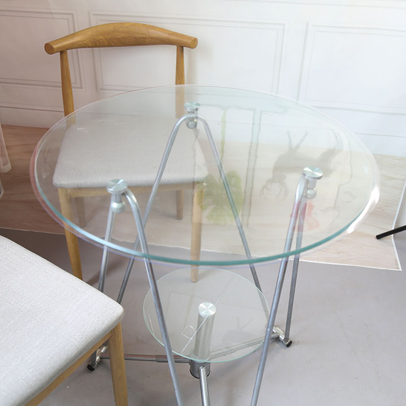 Household Transparent Round Tablecloth Waterproof and Oil-proof No-wash Anti-scalding Desktop Soft Glass pvc Round Plastic Dining Table Mat