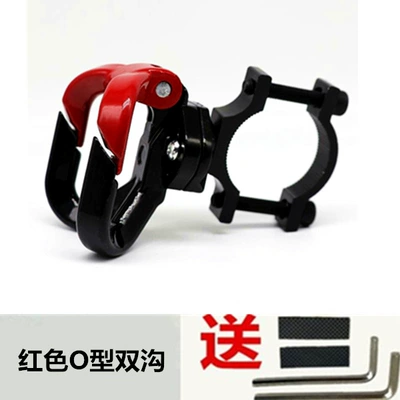 Other Electric Vehicle Accessories Installation Hole-Free Motorcycle Bumper - double-hook-o-type-black-and-red-black-pipe-clamp