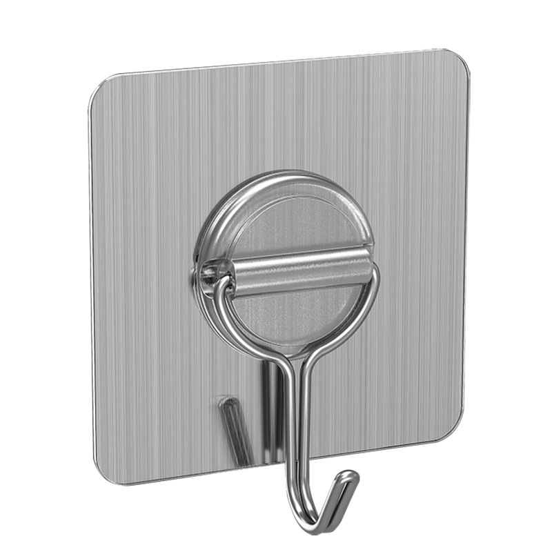 Fuerte gancho pegajoso punzón libre nano pegamento moderno simple suave PVC gancho sin costura 304 gancho de acero inoxidable al por mayor