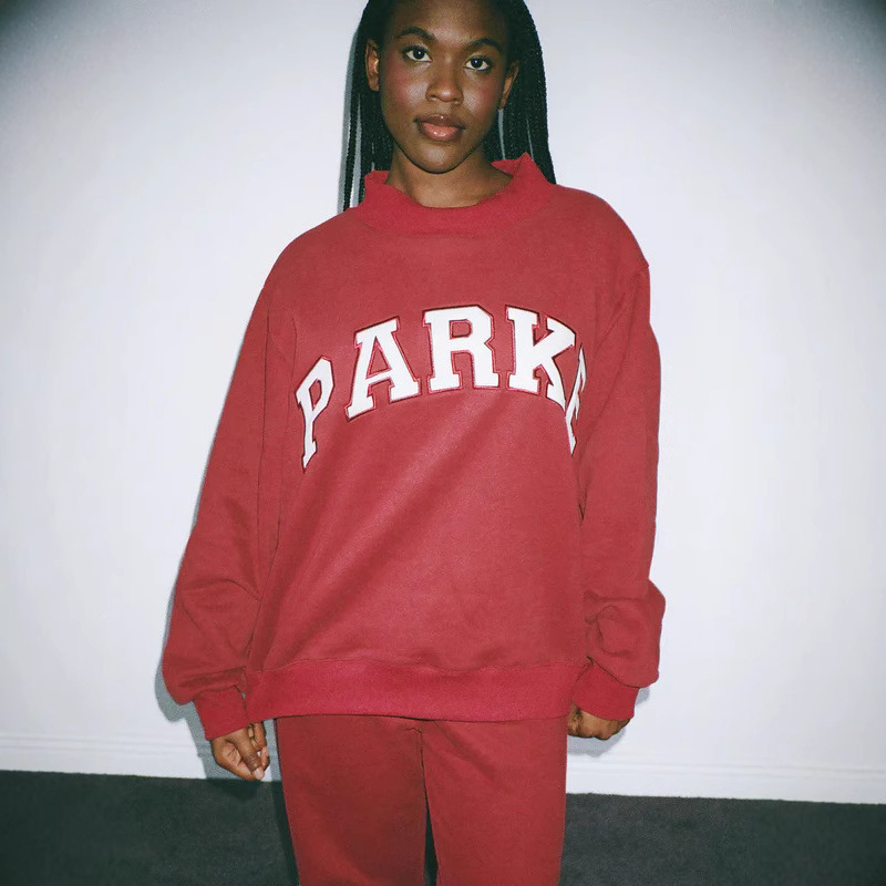 New Cross-Border Hot-Selling European and American Round-Neck Embroidered Sweatshirt for Women with Exotic Lettering, Trendy Casual In-Stock Sweatshirt 2