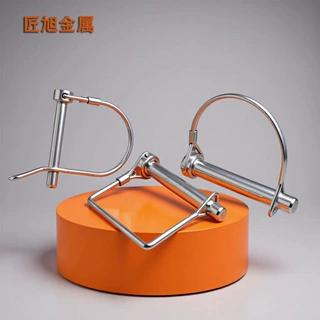 碳钢镀锌D型方形销定制拖车挂车定位连接插销机械设备固定安全销