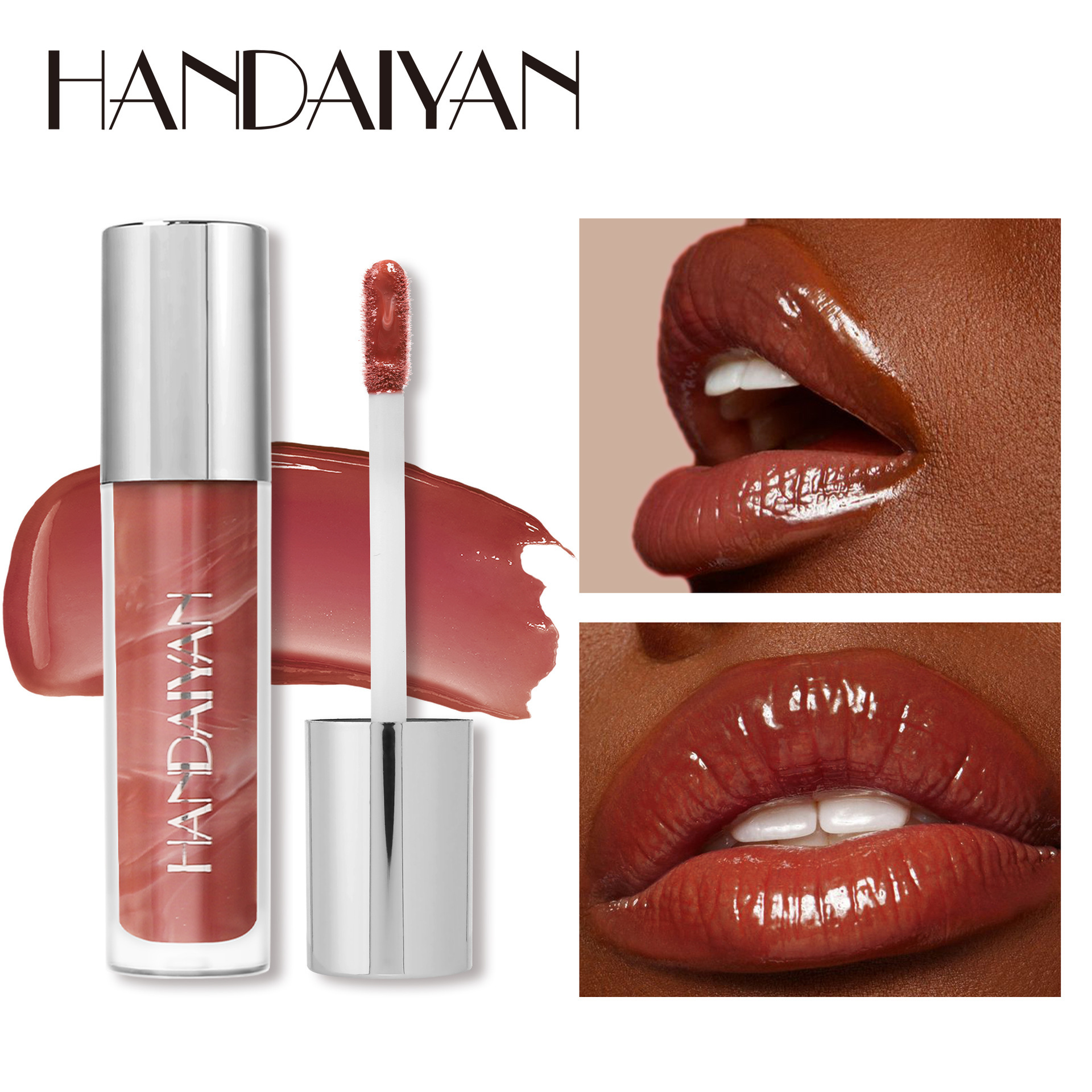 Esmalte labial espejo transfronterizo Handaiyan mármol humectante labial lápiz labial espejo esmalte labial image 3