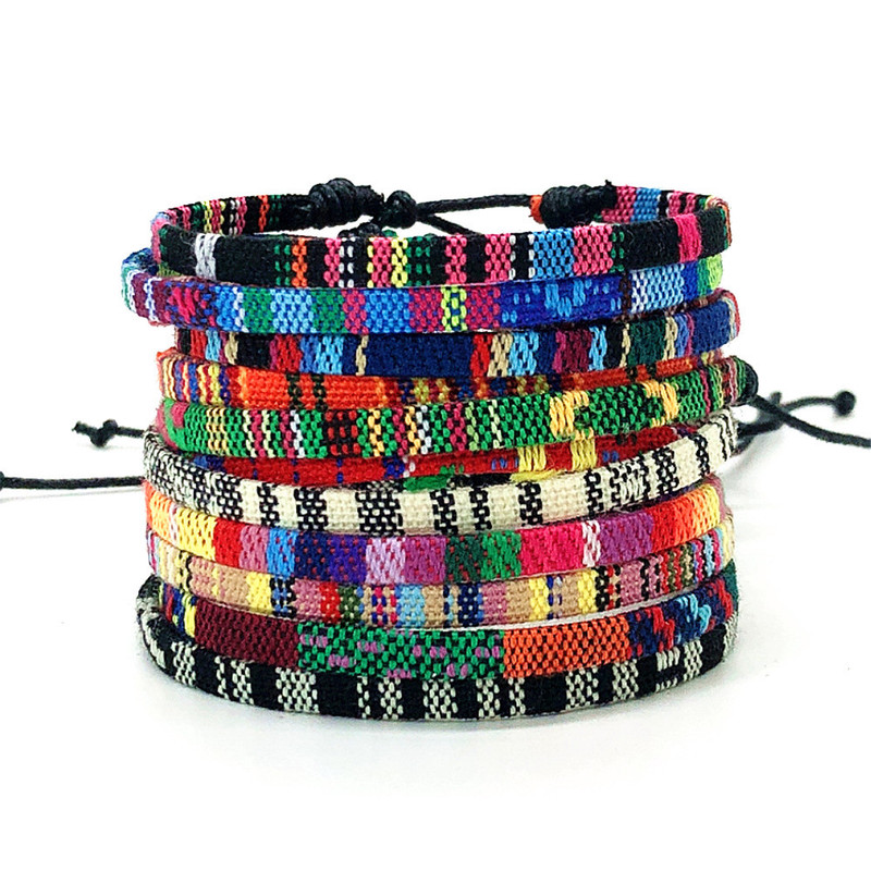 Simple European and American Cross-border Color Ethnic Style Bohemian Style Woven Bracelet Simple All-match Friendship Hand Rope Jewelry Simple European and American Cross-border Color Ethnic Style Bohemian Style Woven Bracelet Simple All-match Friendship Hand Rope Jewelry