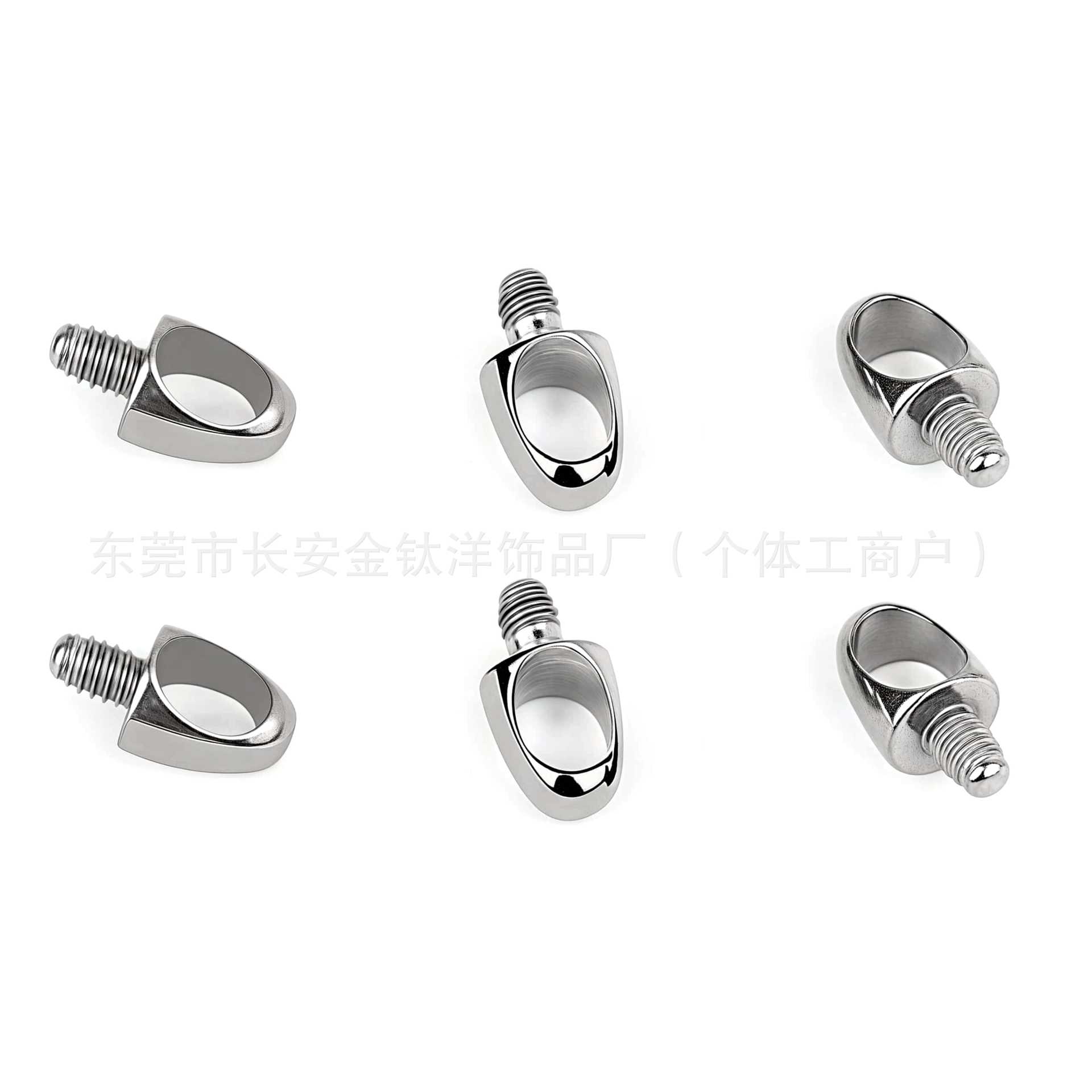 F136 Titanium DIY Bullet Head Pendant Ear Bone Nail Lip Nail Earrings G23 Titanium Alloy Piercing Jewelry detail image 8