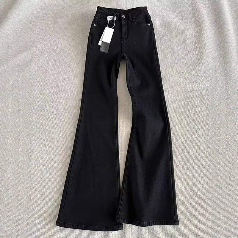 Versatile Slimming Black Flared Jeans for Men Trendy New Ins Long Pants American High Street Casual Pants Versatile Slimming Black Flared Jeans for Men Trendy New Ins Long Pants American High Street Casual Pants