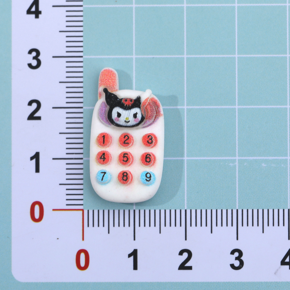 De dibujos animados de color sólido sanliou teléfono móvil DIY accesorios de resina crema pegamento accesorios para el cabello teléfono móvil Shell etiqueta engomada del refrigerador material colgante