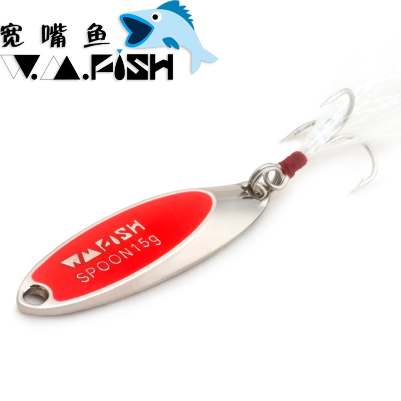 巨洋旗下寬嘴魚品牌chaoji斜切亮片鱸魚翹嘴路亞魚餌低風阻遠投型