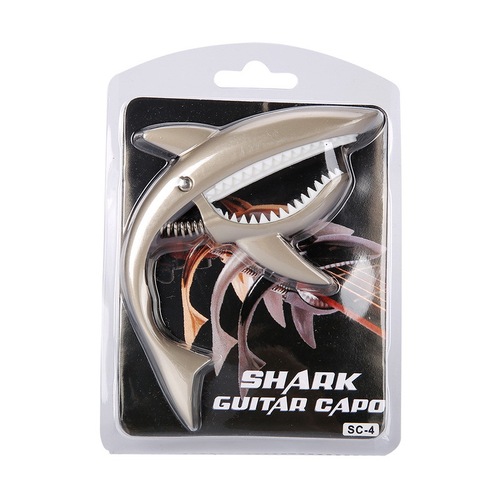 Guitar metal shark capo acoustic guitar capo zinc alloy capo electric guitar clip-on capo