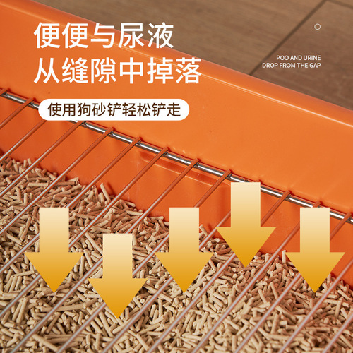 Pet Supplies Wholesale Stainless Steel Mesh Dog Potty Dog Litter Pan Dog Urinal Pan Anti-Stepping Small to Medium Size Dogs