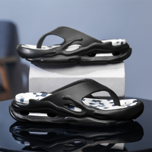 Flip-flops Summer New Casual Non-slip Indoor and Outdoor Wear Soft Bottom Wear-resistant Color-matching Shit-feeling Beach Men's Sandals