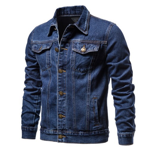 Spring Autumn Cotton Jeans Jacket Man Fashion Denim Jackets Coat Male Turn Down Collar Casual Bomber Jacket Men Clothing Outwear_voghion.com