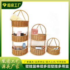 図の工芸の新型のアイデアは手作業で壁を編んでかごを掛けます。