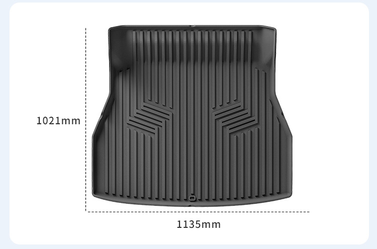 Suitable for 24 Models of Lynk & Co 07Em-P Car-Specific Floor Mats and 26 Models of Lynk & Co 07Gt Floor Mats, Tpe Trunk Mat