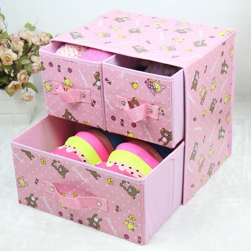 厚い下着の整理箱の下着の収納箱の多層の引き出し式の布芸のブラジャーの下着の靴下の収納ボックスは内格があります。|undefined