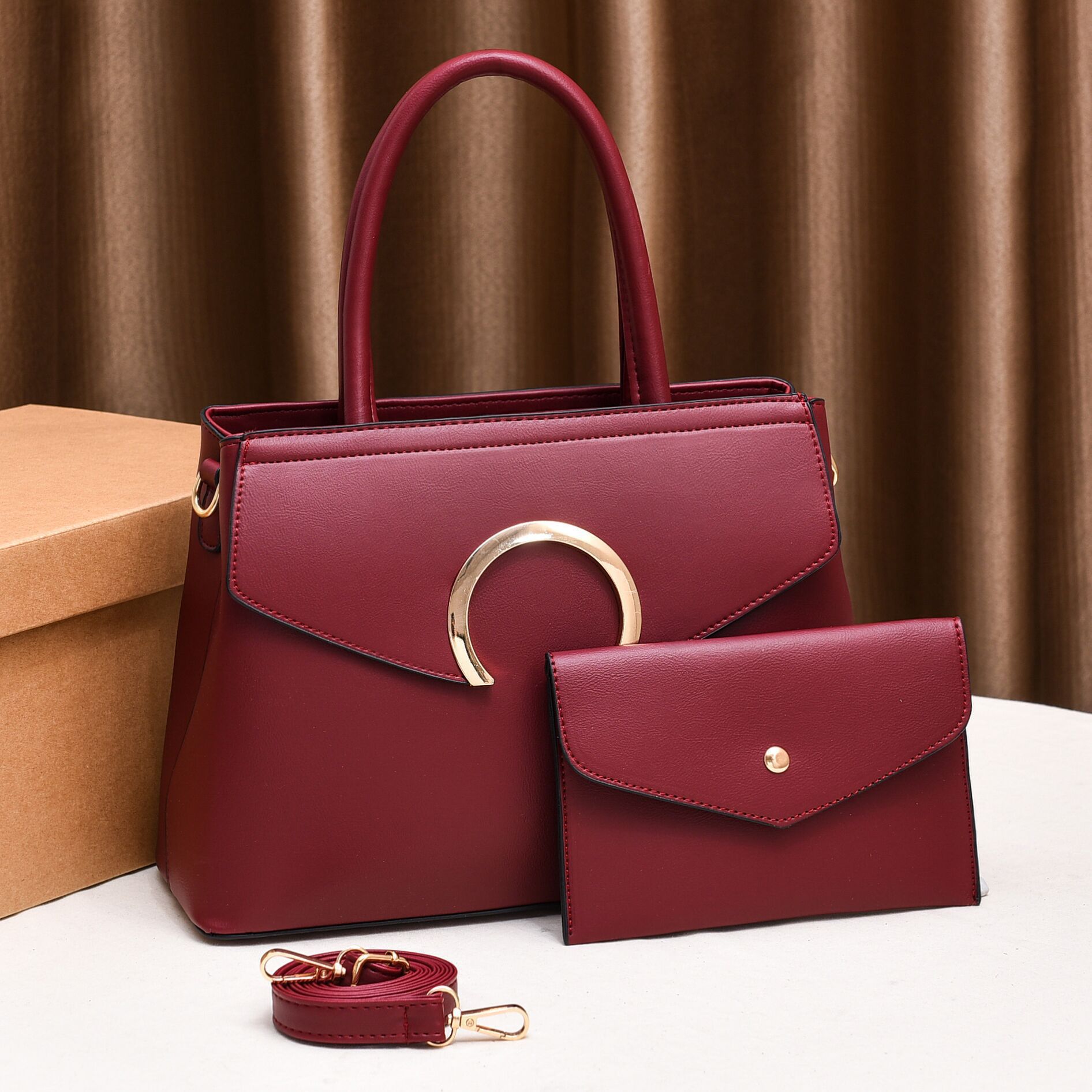 【Bolsos de Mujer para Comercio Exterior】Bolso de Mano de Mujer 2025, Nuevo y Moderno, de Gran Capacidad, Estilo Europeo y Americano, Bolso Bandolera de un Solo Hombro