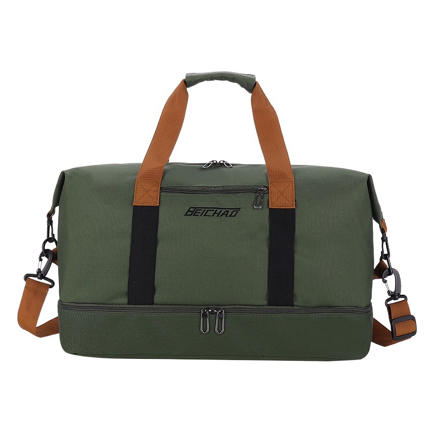 Bolsa deportiva de viaje con separación húmedo-seco, bolso de gimnasio o embarque portátil de gran capacidad