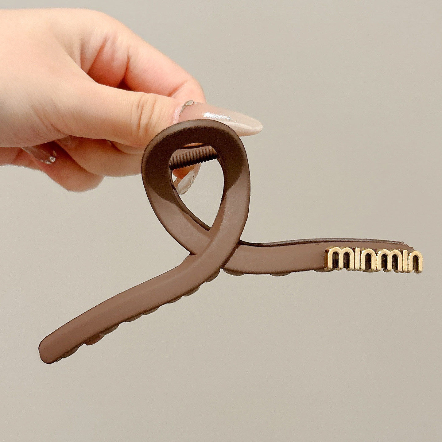 ¡Carray está limpio! 2025 nuevo clip de boca de una palabra clip de cabello anillo de cabello agarrar clip de cabello joyería mujer