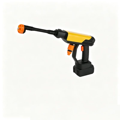Wireless Household Lithium Battery Car Wash Water Gun, High-Power Multi-Functional High-Pressure Cleaning Machine, Handheld Portable Sprayer (Car washing machine) - bare-metal