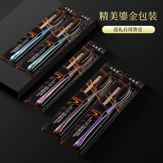 成人U型长头软毛牙刷高效清洁高级大头牙刷软毛独立包装工厂批发