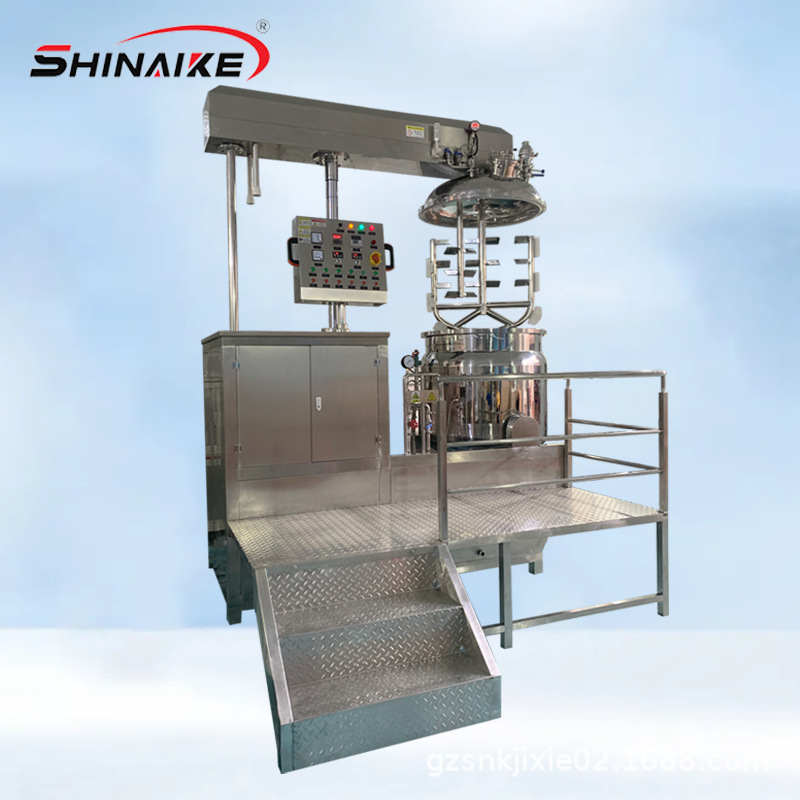 化妆品多用途原料高剪切混合均质设备升降式自动倾倒膏霜乳化机