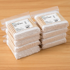 Double-ended makeup cotton swab for ear removal, cotton swab, boxed disposable makeup remover, sanitary tampon, cotton wooden swab