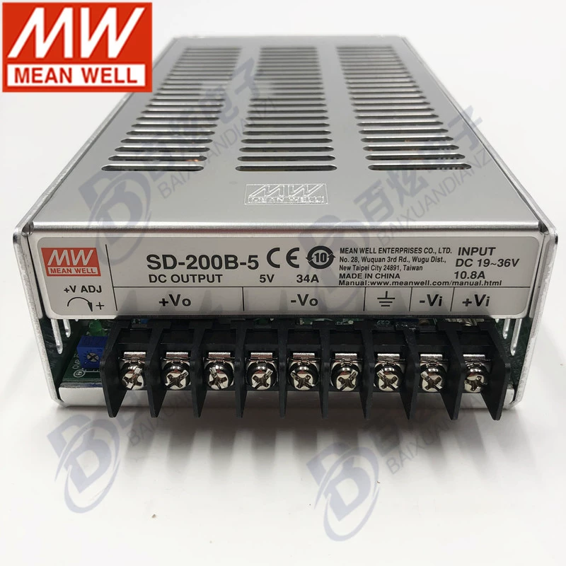 Китайский источник питания DC-DC 5V34A 200W для Taiwan Mingwei SD-200B-5 19–36V