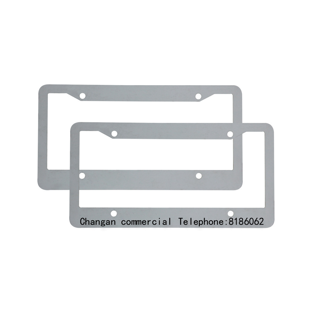 (2개) 번호판 프레임 공장 직접 알루미늄 자동차 미국 번호판 수정 랙 열 전달 성격 DIY 소재