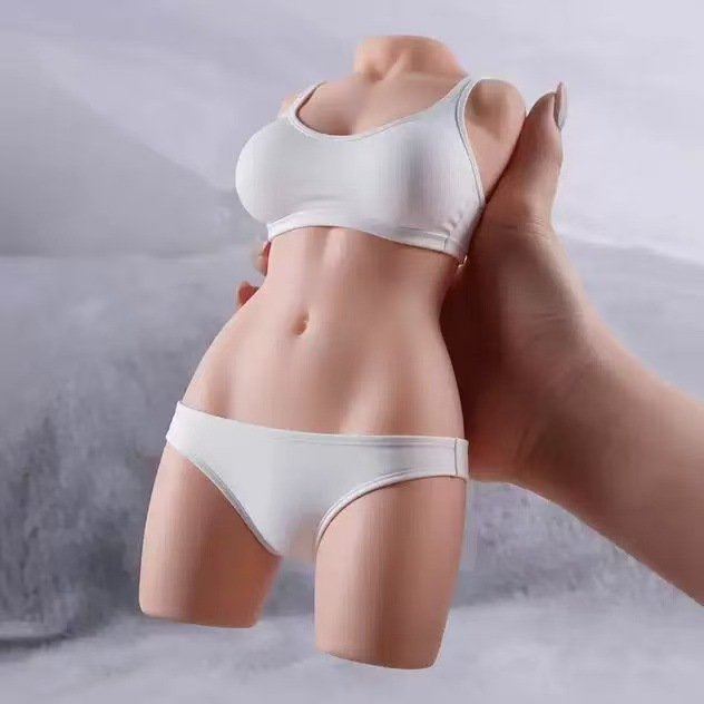 720 Half-Body TPE Male Masturbator with Realistic Textured Canal, Manual Control — detail image 5