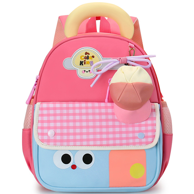 Mochila de jardín de infantes nuevo niño de dibujos animados 3 años 5 años mochila de preescolar transpirable clase grande mochila de niña pequeña