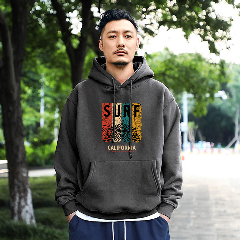 Chaqueta encapuchada masculina primavera y otoño marca de moda americana chaqueta de peso retrogrado chaqueta de pareja casual suelta camisa con sombrero de manga larga