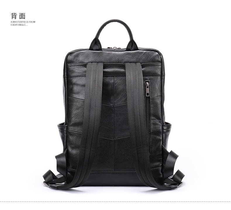Ba lô nam da bò thật cao cấp phong cách công sở, ba lô đựng máy tính 10 inch — màu đen, Cà phê tự nhiên rơi, Đen tự nhiên, rơi tự do, Nâu cà phê chi tiết 39