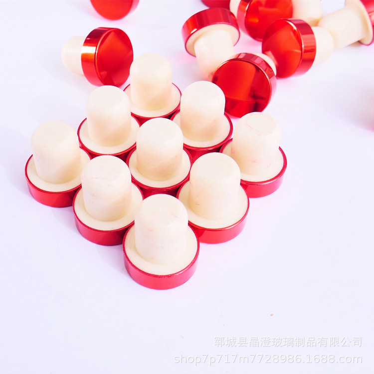 Cork ceramic wine bottle silicone Cork red wine bottle tapered T-shaped aromatherapy Cork wooden stopper