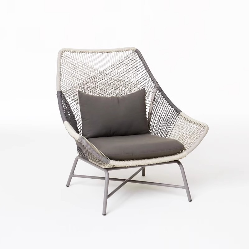 Mesa y silla al aire libre silla de caña balcón red mesas de té set de tres piezas de ocio individual muebles sofá silla de caña patio al aire libre