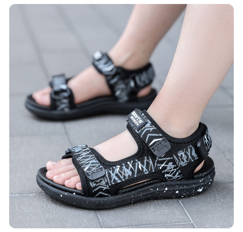 Jongens Sandalen Sport Atletische Sandalen Strand Buitensporten Open Teen Sandaal Slip Comfy Antislip_voghion.com