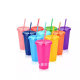 Cross-border explosions star dad glitter sequins cup large capacity pp plastic sipper cup fashion cup wholesale logo