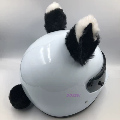 Helmets Modification – Motosiklet dəbilqələri - black-with-white-tip-and-black-tail