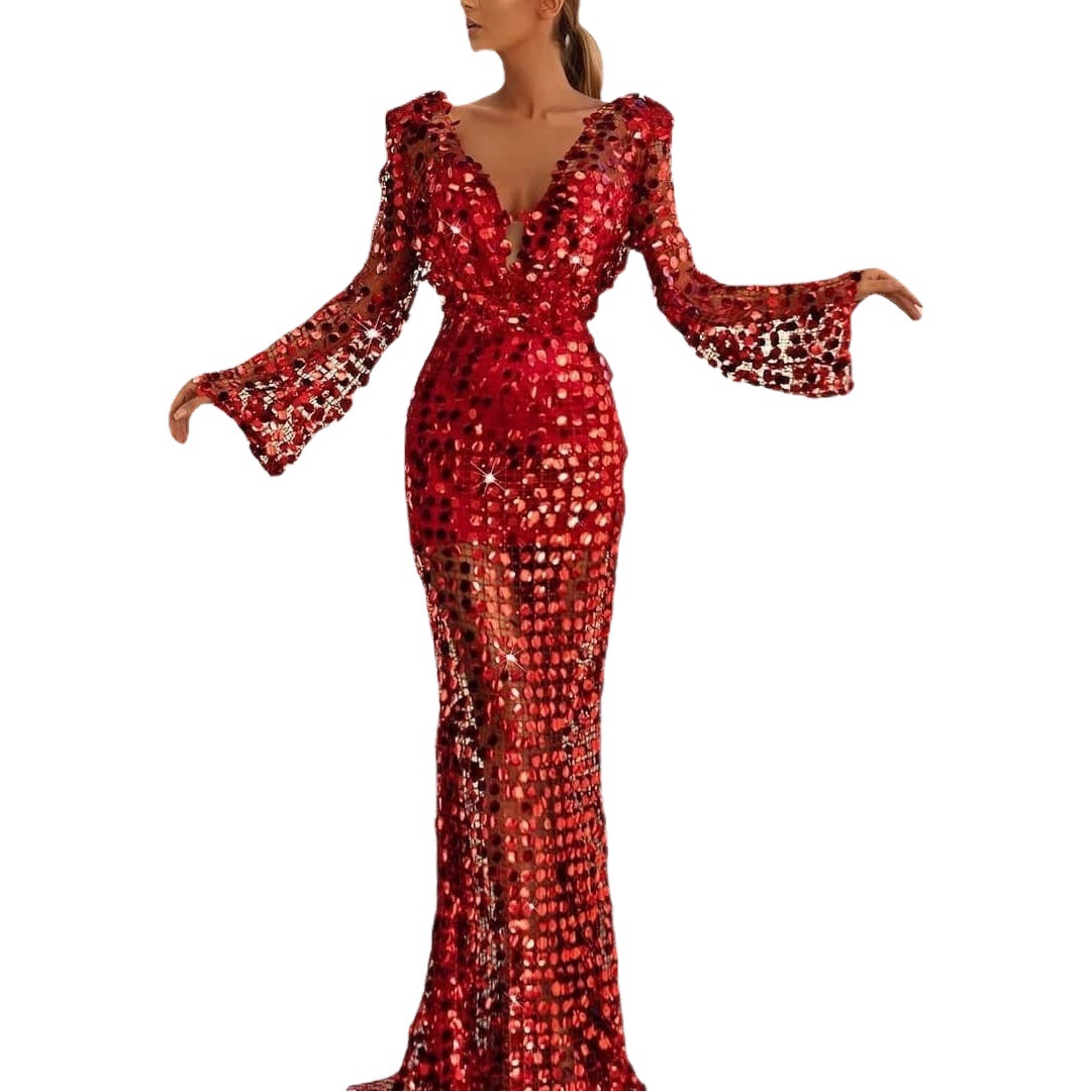 Vestido de Novia Borgoña para Mujer, Nuevo Modelo 2025, Estilo Europeo y Americano, Vestido Formal para Anfitriona, Vestido de Noche image 1
