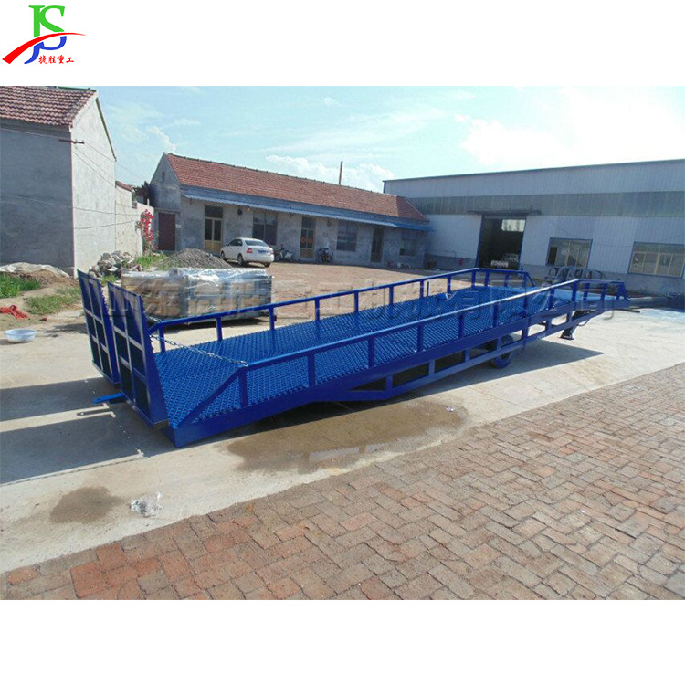 Carga de puente de embarque móvil carga y descarga de equipos auxiliares gran remolque de carga de elevación cargador hidráulico