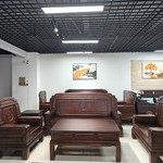 中式仿古金花梨木榫卯结构冬夏两用实木沙发组合 雕花小户型客厅