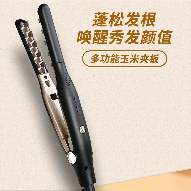 New Cross-Border Curling Iron for Men, Short Hair Volumizing Straightener, Dual-Use Hair Styling Tool, Mini Flat Iron for Hair Care