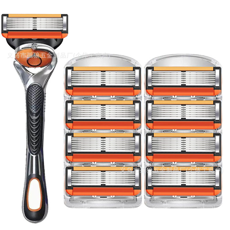 Manual Razor German Quality 6-Layer Blade Gillette Manual Razor Old-Fashioned Six-Layer Blade Holder Universal