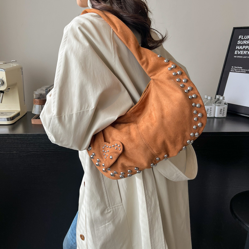 Niche Suede Bags for Women, Trendy Shoulder and Crossbody Handbags, Large Capacity Melard Tote Bags Wholesale