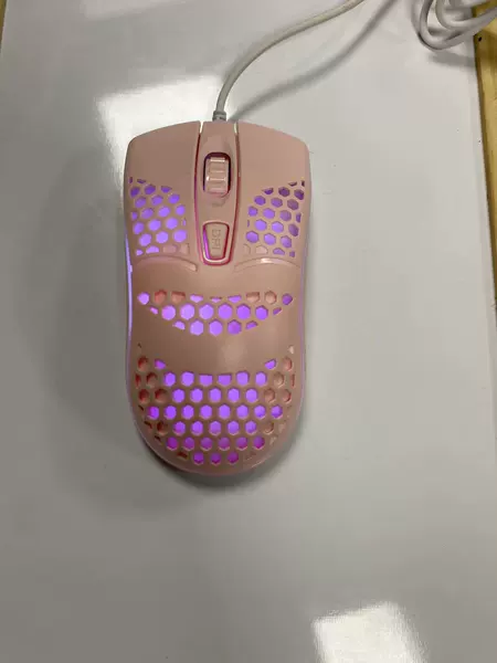X6 four-key hole mouse pink