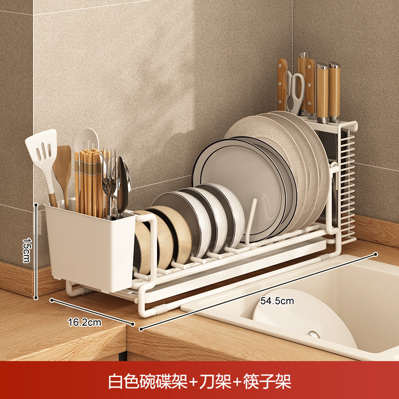 pequeño estante de cuenco de drenaje estante de cocina estante de cuenco palillos estante de almacenamiento de platos estante de almacenamiento de platos estante de gran capacidad doméstica