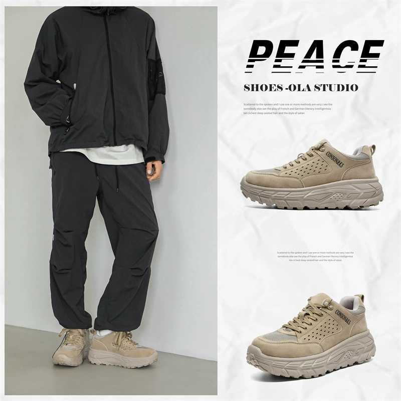 Мужские туфли Desert Yellow 2024 весна и осень весна и осень новые кроссовки мужские Tide Shoes супер огонь INS Daddy Shoes альпинистские туфли