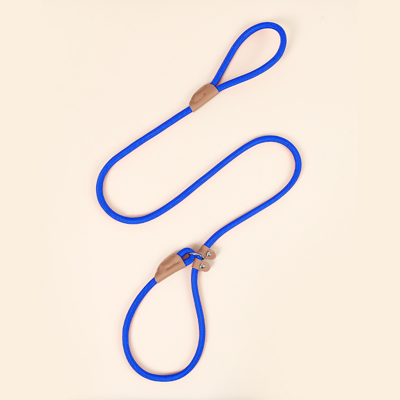 Cuerda de nylon transfronteriza P Cadena de tracción a juego de piel de vaca redonda P cuerda de entrenamiento para caminar perro P cuerda de tracción de perro retráctil