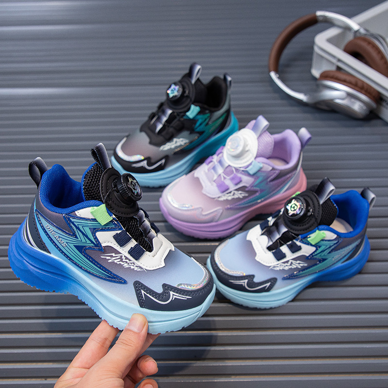 2024 autumn new fashion students big boys and girls campus breathable leather soft bottom basketball sneaker