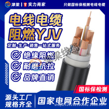 源头工厂阻燃YJV电缆线3/4/5芯4/6/10平方电线国标铜芯插座电源线