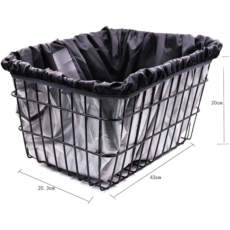 Bicycle Basket Rainproof and Waterproof Lining Outdoor Mountaineering Travel Backpack Rainproof Cover Protective Cover Dustproof Cover Mesh Cover
