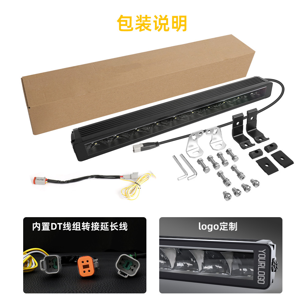 Off-Road Vehicle Led Strip Spotlights, Hidden Spotlights for Car Grille, Roof Spotlights 24V Ce E-Marked